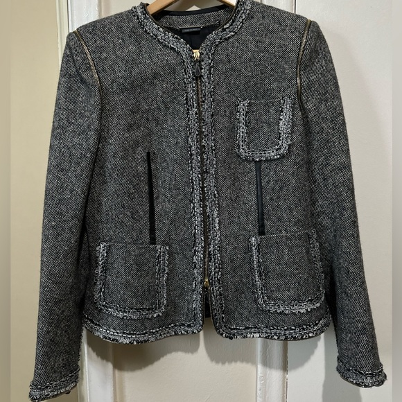 ALEXANDER McQUEEN-Tweed Jacket Size 46 - Picture 2 of 8